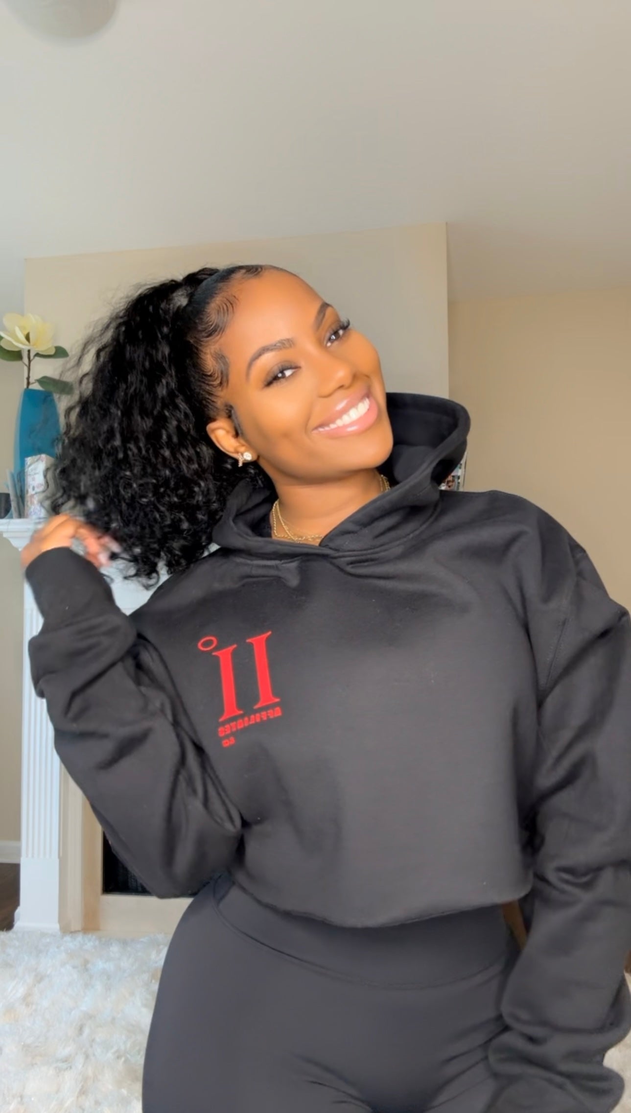 2 Cold 2 Love Affiliates Cropped Hoodie